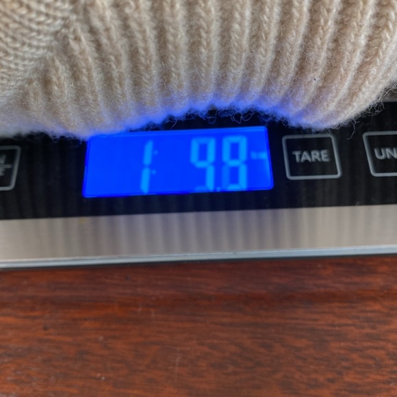 Classiques for Nordstrom Knit Zip-up Cardigan Tan Size M Lambswool and Cashmere - Picture 6 of 6